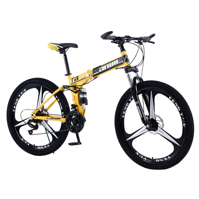 폴드형인 도로에서 떨어져 있는 남성들의 여성의 알루미늄 산악 자전거 MTB