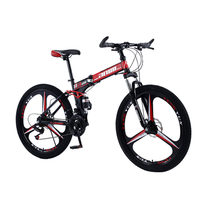 폴드형인 도로에서 떨어져 있는 남성들의 여성의 알루미늄 산악 자전거 MTB