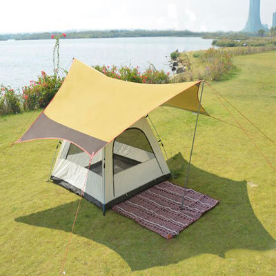 PU를 아우닝 철파이프 자동차 해변 야외 스포츠 텐트 태양은 반대 Uv를 코팅했습니다